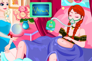 艾莎给安娜接生