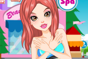 女孩漂亮的指甲