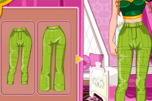 安娜的拼接背带裤