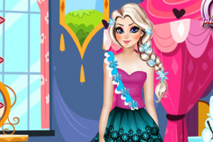 艾莎的美丽装扮