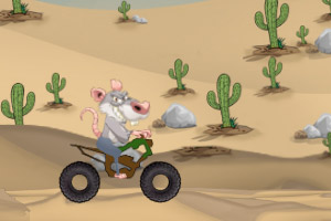 小老鼠沙漠摩托