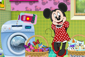 米妮洗衣服