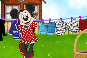 米妮洗衣服