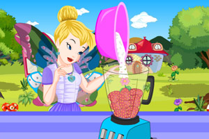 精灵做草莓冰淇淋