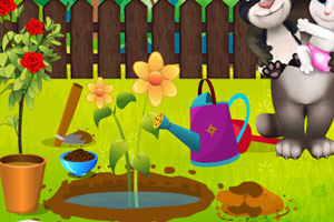 汤姆猫一家种花