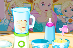 艾莎照顾双胞胎