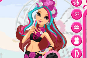 可爱的玫瑰女孩