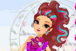 可爱的玫瑰女孩