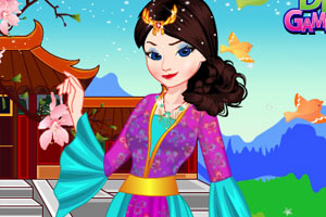 艾莎变身中国公主