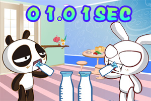 熊猫喝牛奶