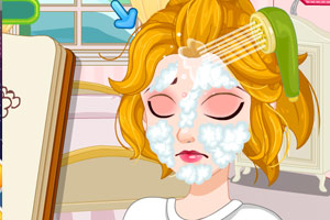 美女长了青春痘