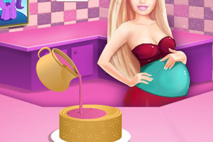 芭比做小马蛋糕