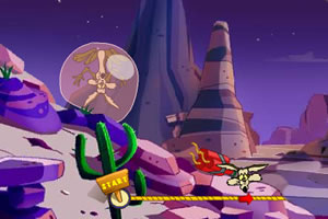 大笨狼滚落山崖