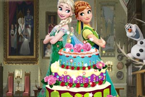 艾莎为安娜做蛋糕