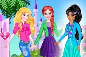 迪士尼公主上学校