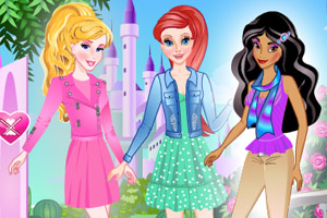 迪士尼公主上学校