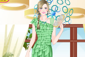 美丽雪纺连衣裙