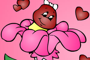 毛毛虫小两口填色