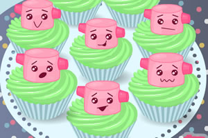 机器人纸杯蛋糕