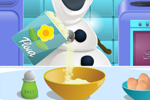 雪宝制作冰淇淋