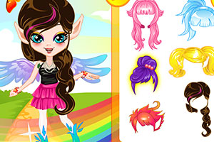 彩虹仙子纹身装扮