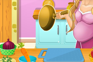 美丽公主煮鸡汤