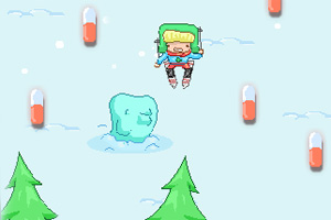 滑雪小子吃胶囊