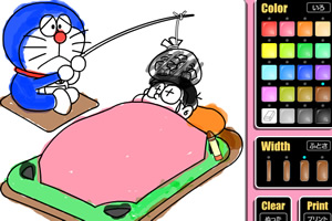 多啦A梦水彩画2