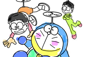 多啦A梦水彩画3