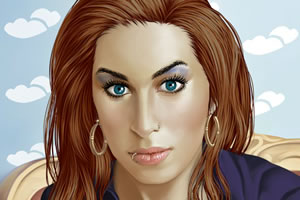 给天后艾米化妆