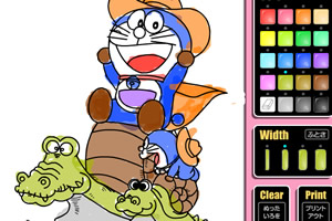 多啦A梦水彩画8