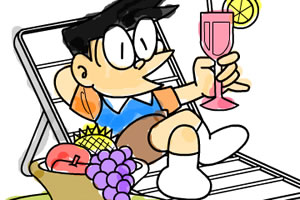 多啦A梦水彩画9