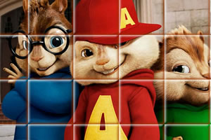 旋转花栗鼠拼图