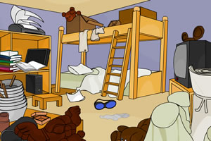 调皮男孩的房间