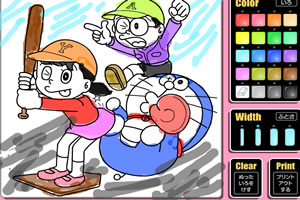 多啦A梦水彩画10