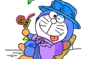 多啦A梦水彩画11