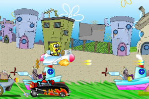 海绵宝宝可爱战斗机