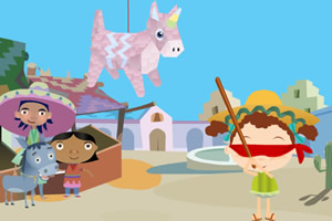 砸皮纳塔赢糖果