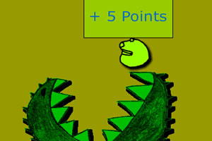 喂食人花吃东西