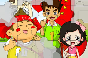 运动王迪克啦啦队拼图