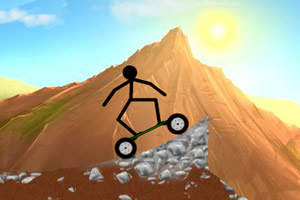 火柴人高山滑板