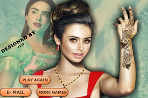 莉莉柯林斯化妆