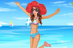 时尚的比基尼女孩