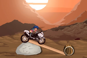 动漫女孩摩托车