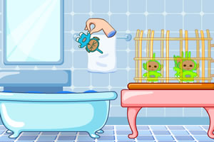 天线宝宝洗澡