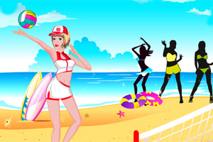 沙滩排球员