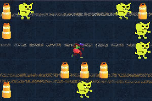 轮滑女生斗猫妖