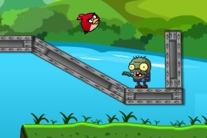 愤怒的小鸟炮打僵尸