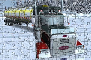 雪地大卡车拼图