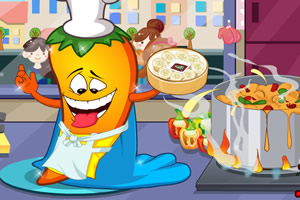 打扮搞怪辣椒厨师